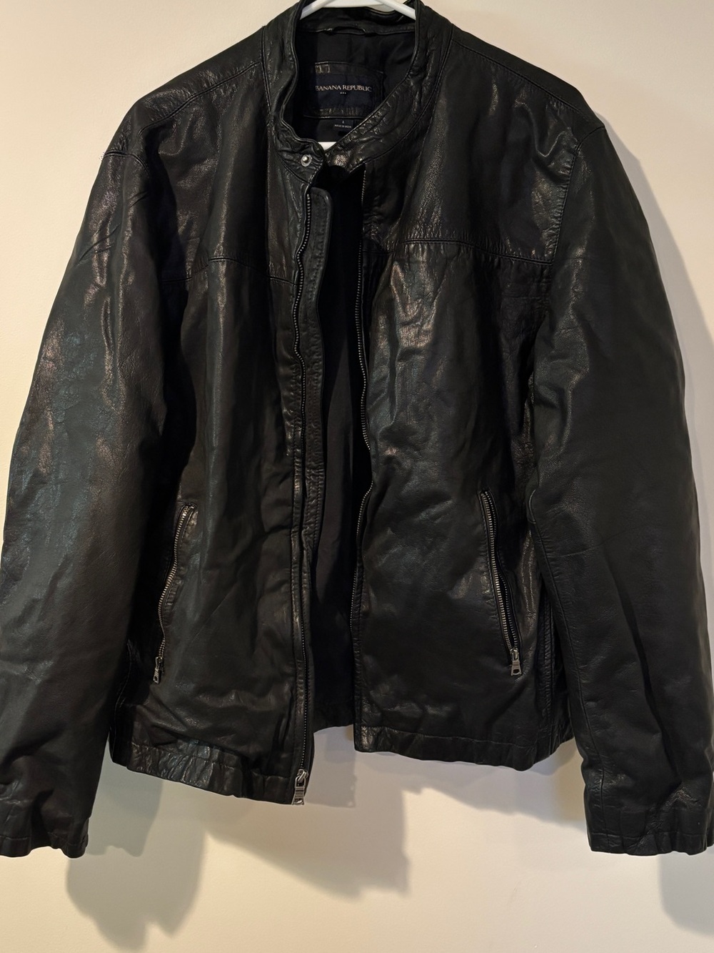 Banana Republic women's Black Leather Jacket